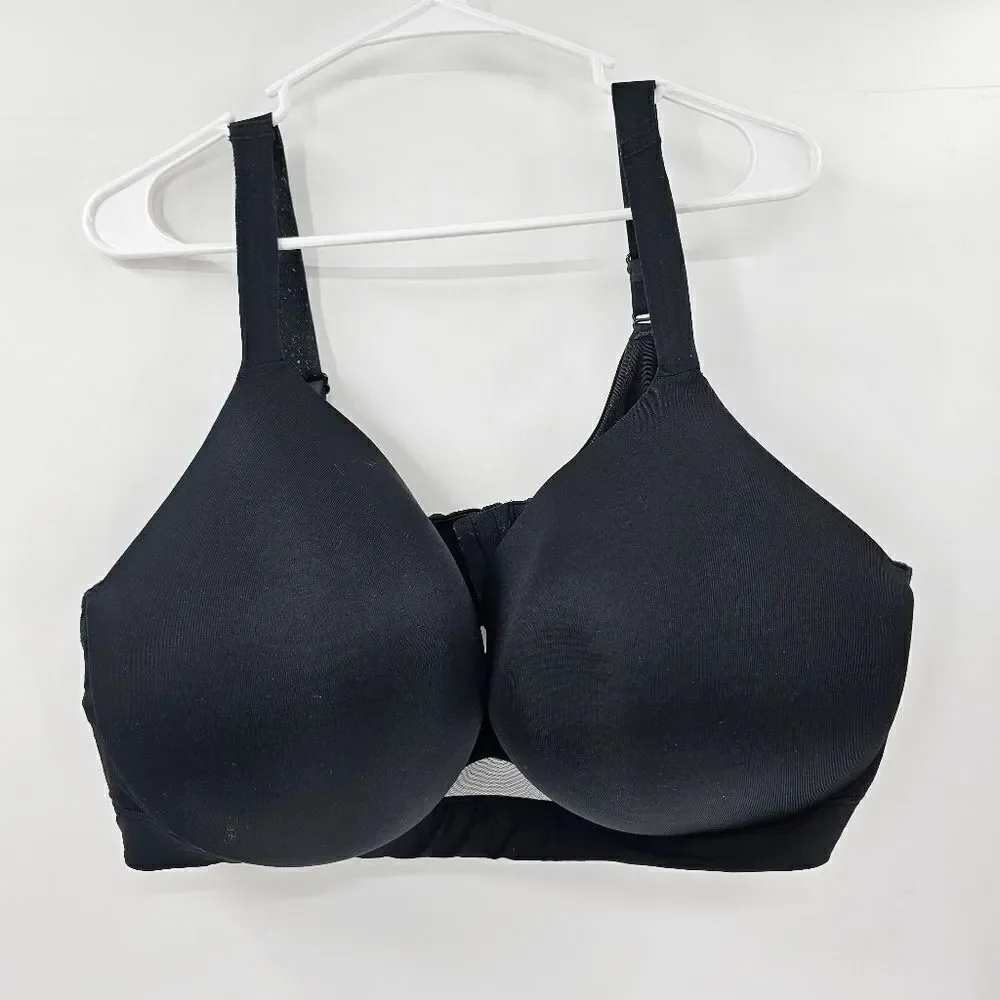 Cacique 46DDD lightly lined full coverage bra black